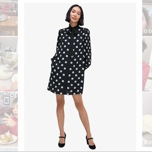 Kate Spade cat dot shirt dress